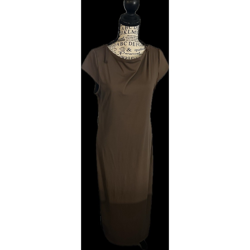 Wild Fable Women's Dark Brown Long Dress Size Large NWT